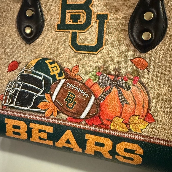 BU Bears Themed Bag with Green and Gold Accents - Picture 2 of 11